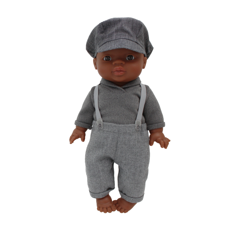 3-delig setje boy winter grijs met bretels